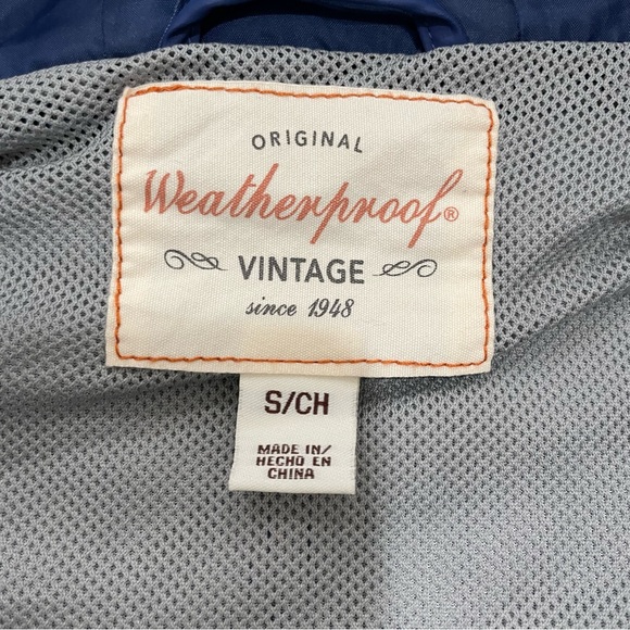 Weatherproof Vintage Women’s Rain Jacket Size Small Blue. Hood. Front Pockets - Picture 4 of 10